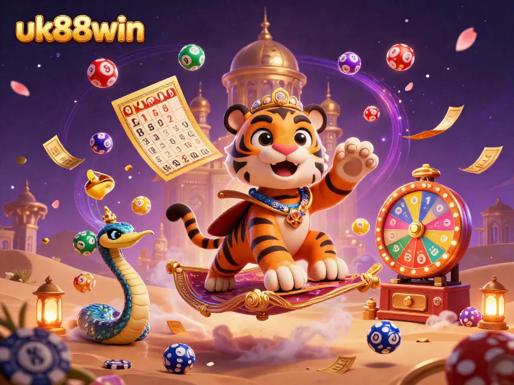 Experience thrilling games at uk88win with a vibrant 3D casino scene filled with action and rewards.
