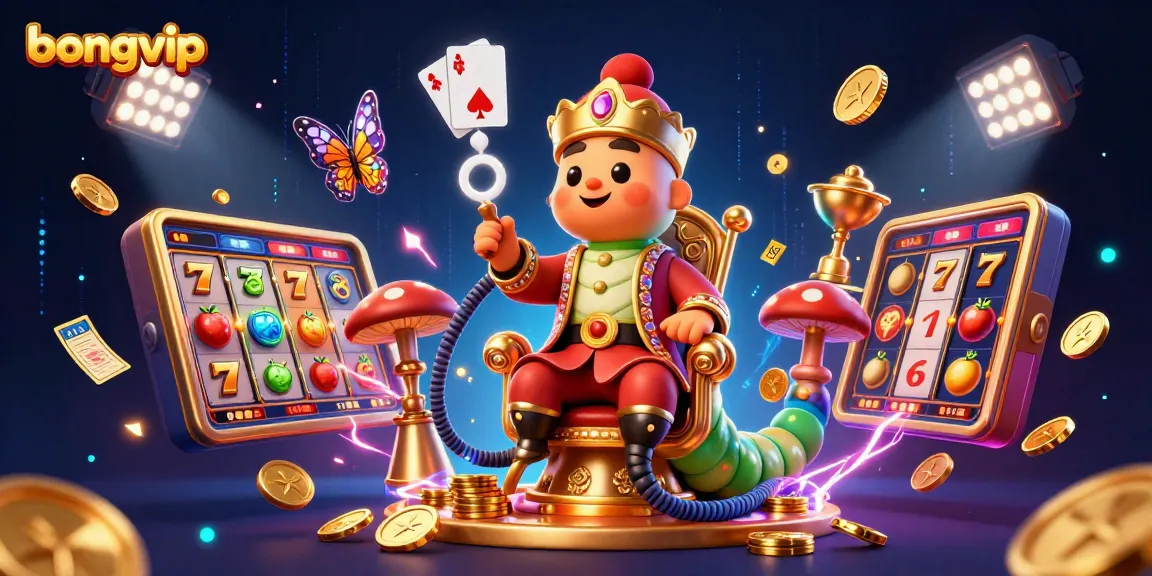 Engage with Bongvip's thrilling slot machine experience and vibrant casino elements.