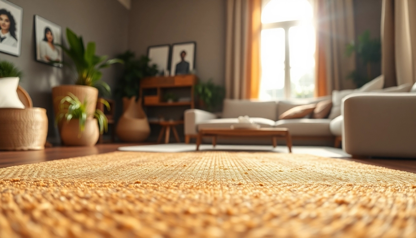 Nagermatte in einem modernen Wohnzimmer, das seinen natürlichen Charme zeigt.