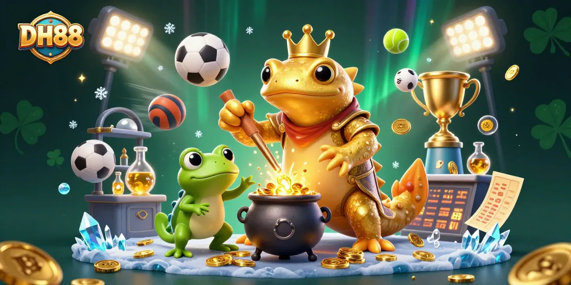 Experience thrilling gameplay at DH88 with a dynamic display of sports betting action and gold-filled excitement.