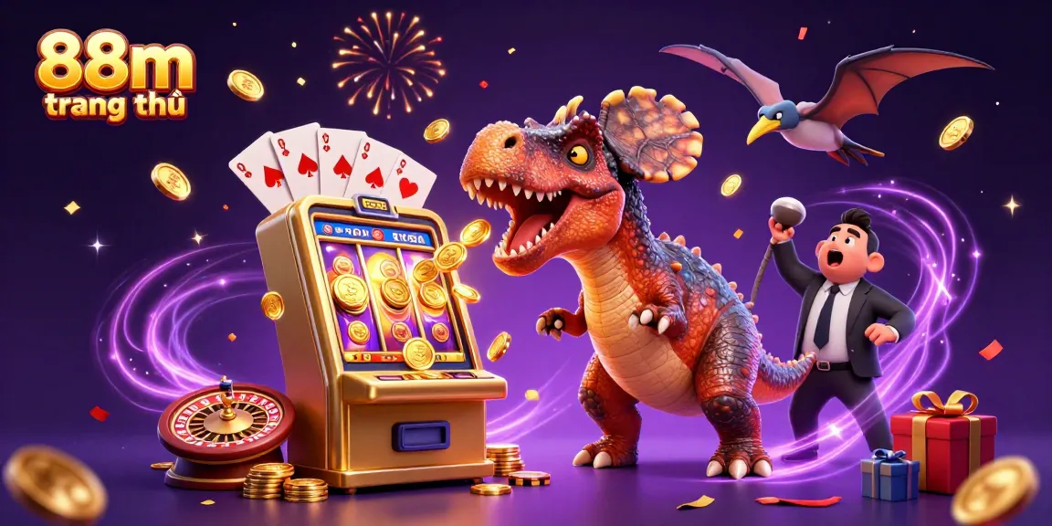 Experience thrilling moments with 88m trang chủ as the pachycephalosaurus wins jackpot coins.