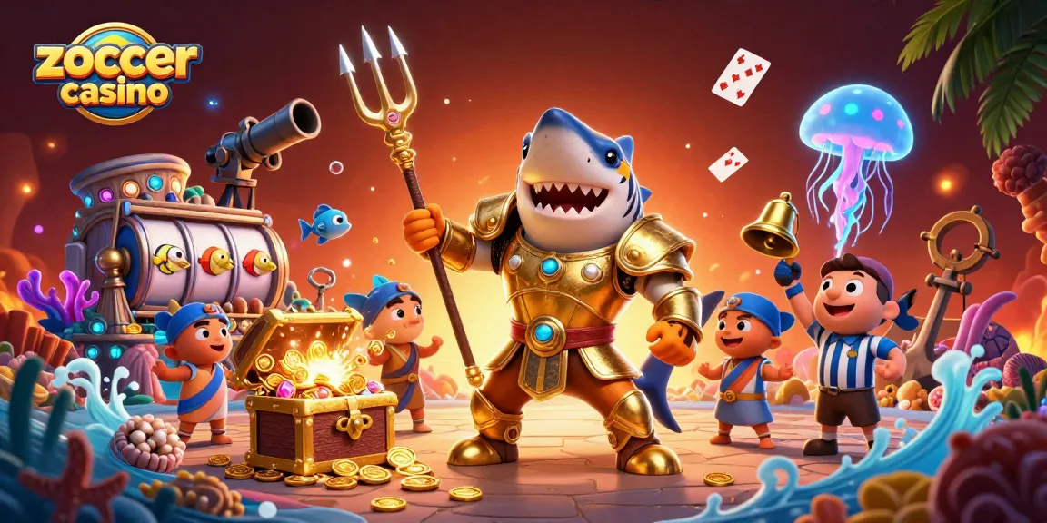Experience thrilling gameplay at zoccer casino with a dynamic underwater scene of slot games and excitement.