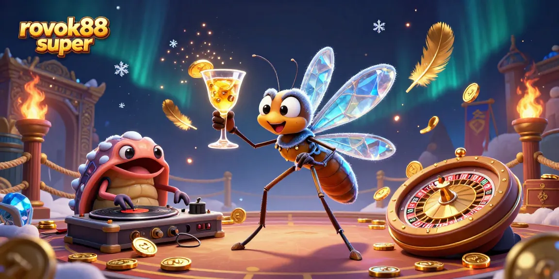 Experience exciting gameplay with rokok88 super, showcasing a dynamic casino scene with vibrant characters and atmospheric effects.